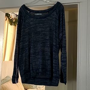 Comfortable oversized sweatshirt style pull over.